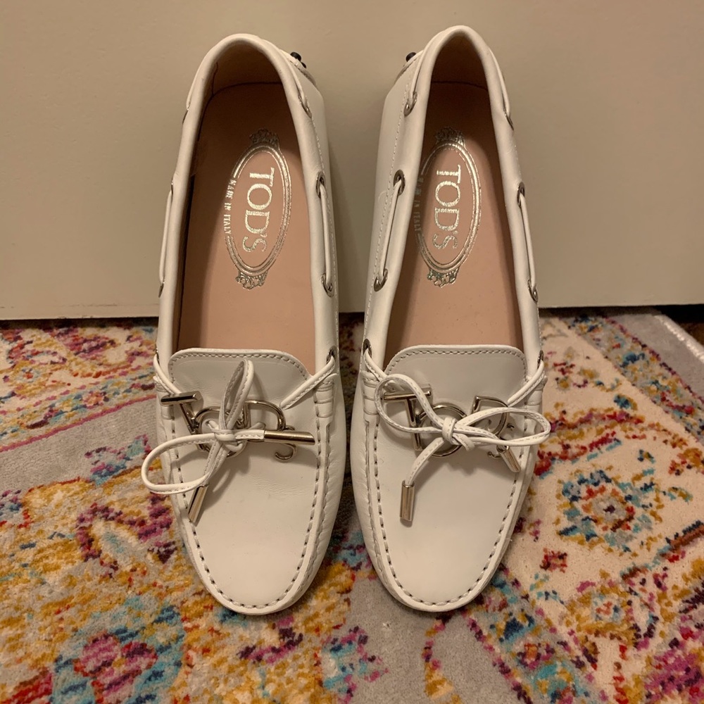 Tods Moccasin White